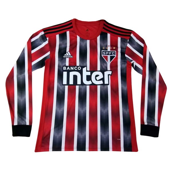 Camiseta São Paulo Replica Segunda Ropa ML 2019/20 Rojo